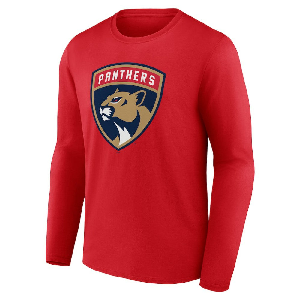 Florida Panthers Primary Logo Long Sleeve T-Shirt - Red - NHL 202545476