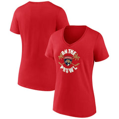 Florida Panthers Women's Active Edge V-Neck T-Shirt - Red - NHL 202545484