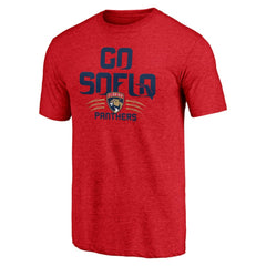Florida Panthers Shoot to Score Tri-Blend T-Shirt - Red - NHL 202545485