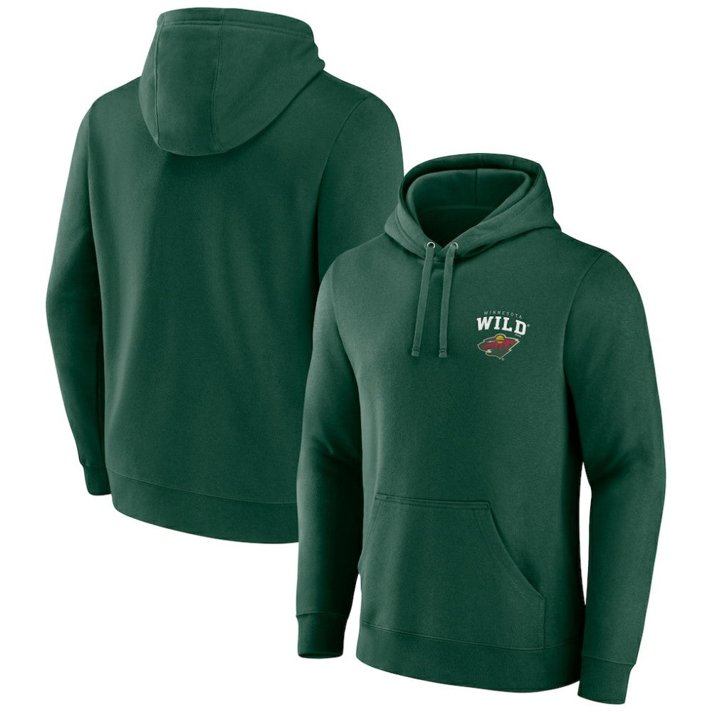 Minnesota Wild Team Lockup Pullover Hoodie - Green - NHL 202545493