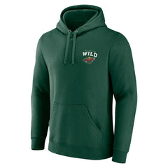 Minnesota Wild Team Lockup Pullover Hoodie - Green - NHL 202545493