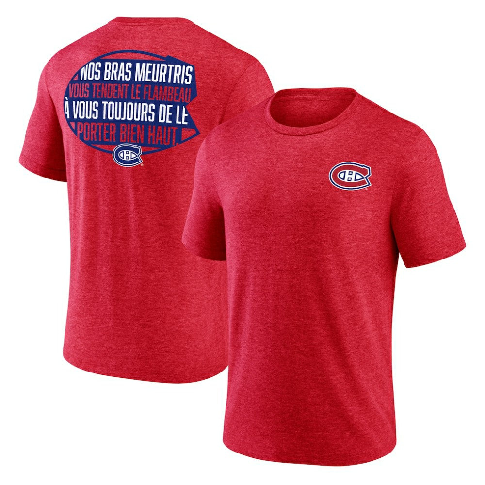 Montreal Canadiens Territorial Tri-Blend T-Shirt - Red - NHL 202545501