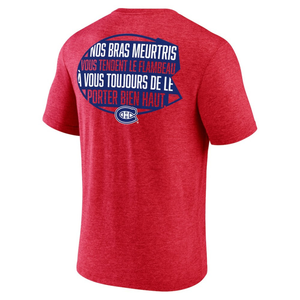 Montreal Canadiens Territorial Tri-Blend T-Shirt - Red - NHL 202545501