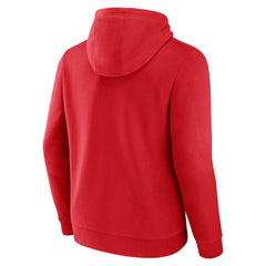 New Jersey Devils Team Lockup Pullover Hoodie - Red - NHL 202545519