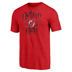 New Jersey Devils Shoot to Score Tri-Blend T-Shirt - Red - NHL 202545523