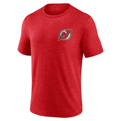 New Jersey Devils Earnest Will Tri-Blend T-Shirt - Red - NHL 202545524