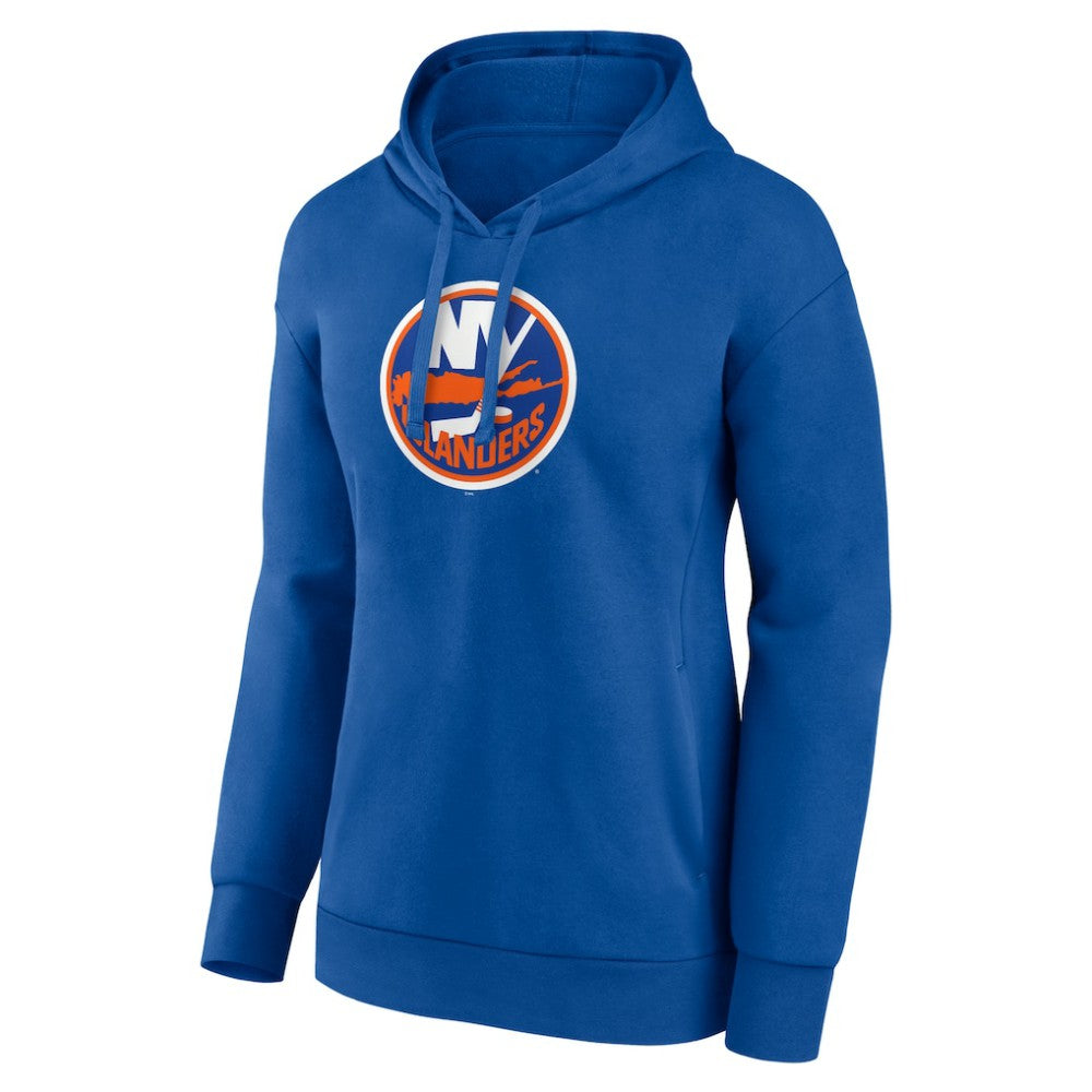 New York Islanders Women's Primary Logo Pullover Hoodie - Royal - NHL 202545529