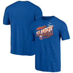 New York Islanders Shoot to Score Tri-Blend T-Shirt - Royal - NHL 202545531