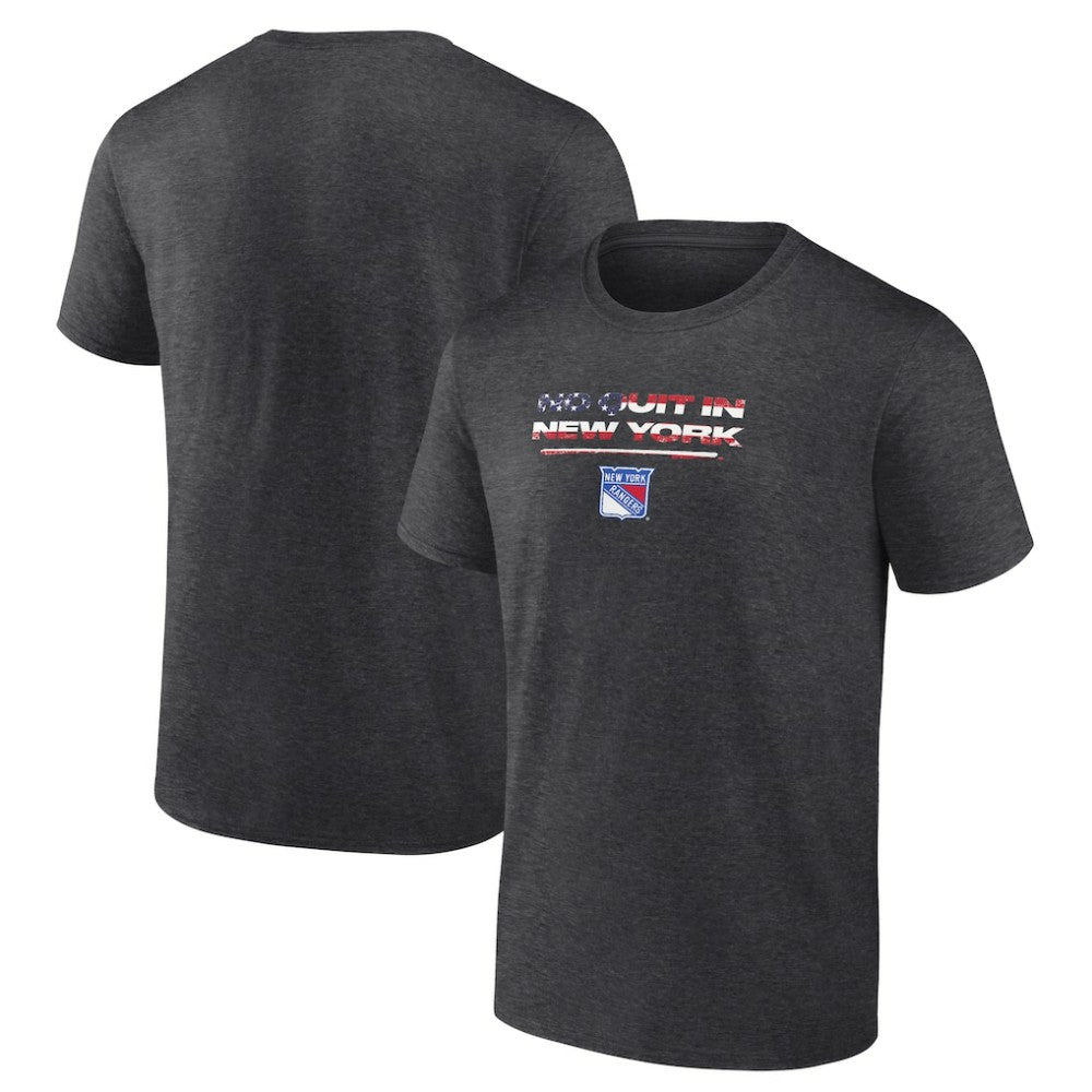 New York Rangers Stars and Stripes T-Shirt - Charcoal - NHL 202545536