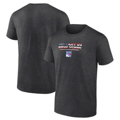 New York Rangers Stars and Stripes T-Shirt - Charcoal - NHL 202545536