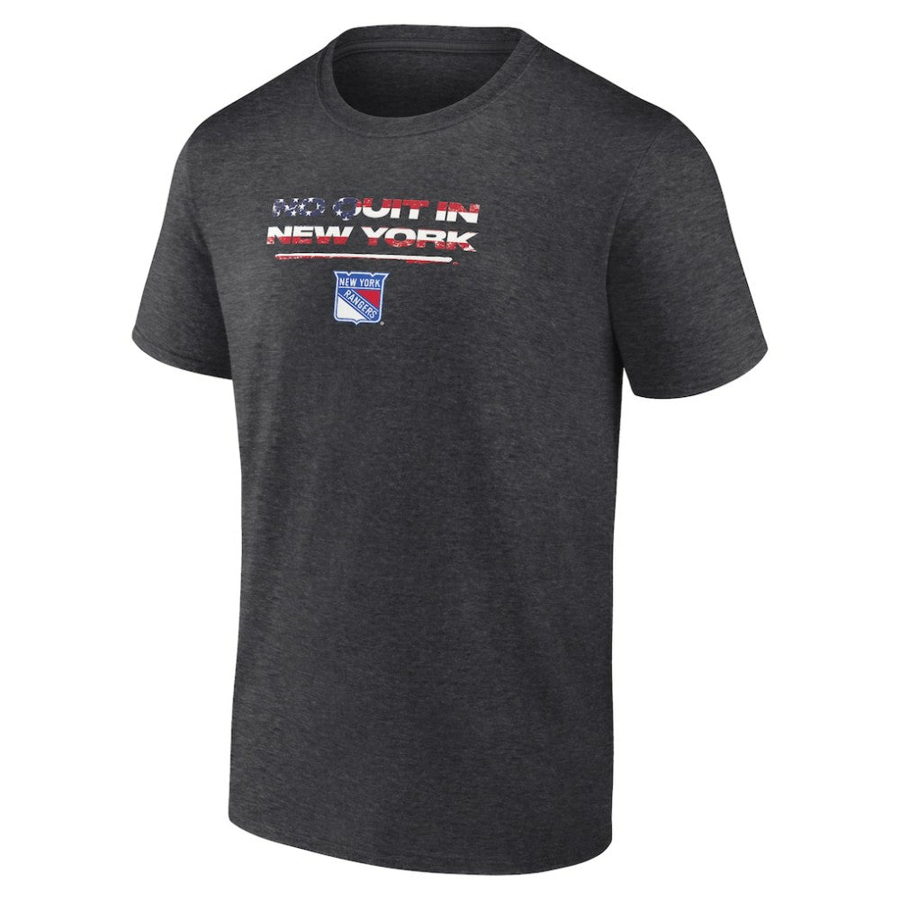 New York Rangers Stars and Stripes T-Shirt - Charcoal - NHL 202545536