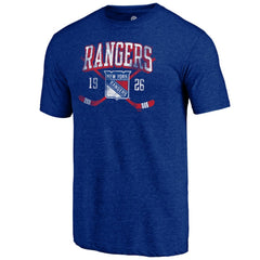 New York Rangers Line Shift Tri-Blend T-Shirt - Blue - NHL 202545539