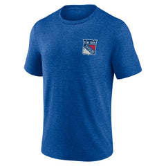 New York Rangers Earnest Will Tri-Blend T-Shirt - Blue - NHL 202545541