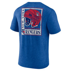 New York Rangers Earnest Will Tri-Blend T-Shirt - Blue - NHL 202545541
