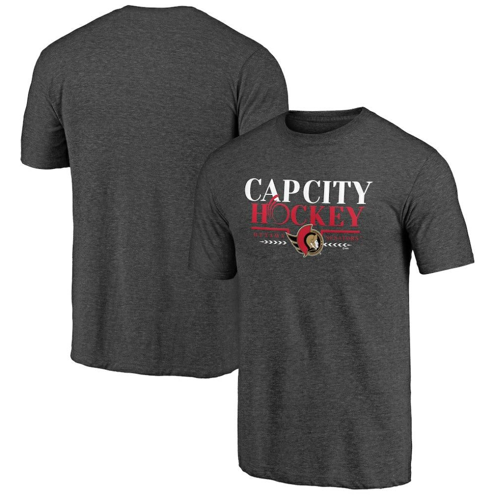 Ottawa Senators Shoot to Score Tri-Blend T-Shirt - Charcoal - NHL 202545549