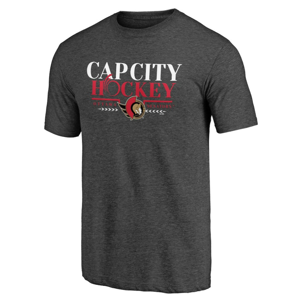 Ottawa Senators Shoot to Score Tri-Blend T-Shirt - Charcoal - NHL 202545549