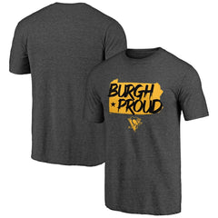 Pittsburgh Penguins Shoot to Score Tri-Blend T-Shirt - Charcoal - NHL 202545557