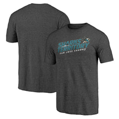 San Jose Sharks Shoot to Score Tri-Blend T-Shirt - Charcoal - NHL 202545561