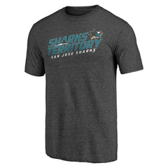San Jose Sharks Shoot to Score Tri-Blend T-Shirt - Charcoal - NHL 202545561