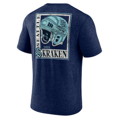 Seattle Kraken Earnest Will Tri-Blend T-Shirt - Deep Sea Blue - NHL 202545565