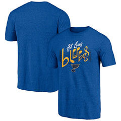 St. Louis Blues Shoot to Score Tri-Blend T-Shirt - Blue - NHL 202545568