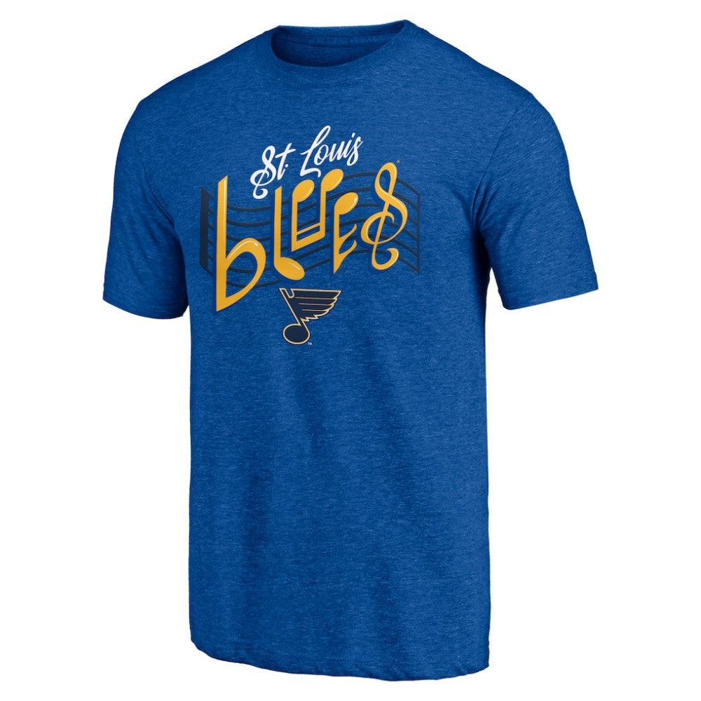 St. Louis Blues Shoot to Score Tri-Blend T-Shirt - Blue - NHL 202545568