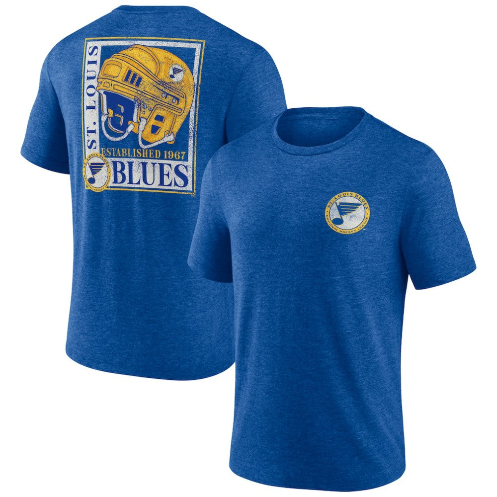 St. Louis Blues Earnest Will Tri-Blend T-Shirt - Blue - NHL 202545569