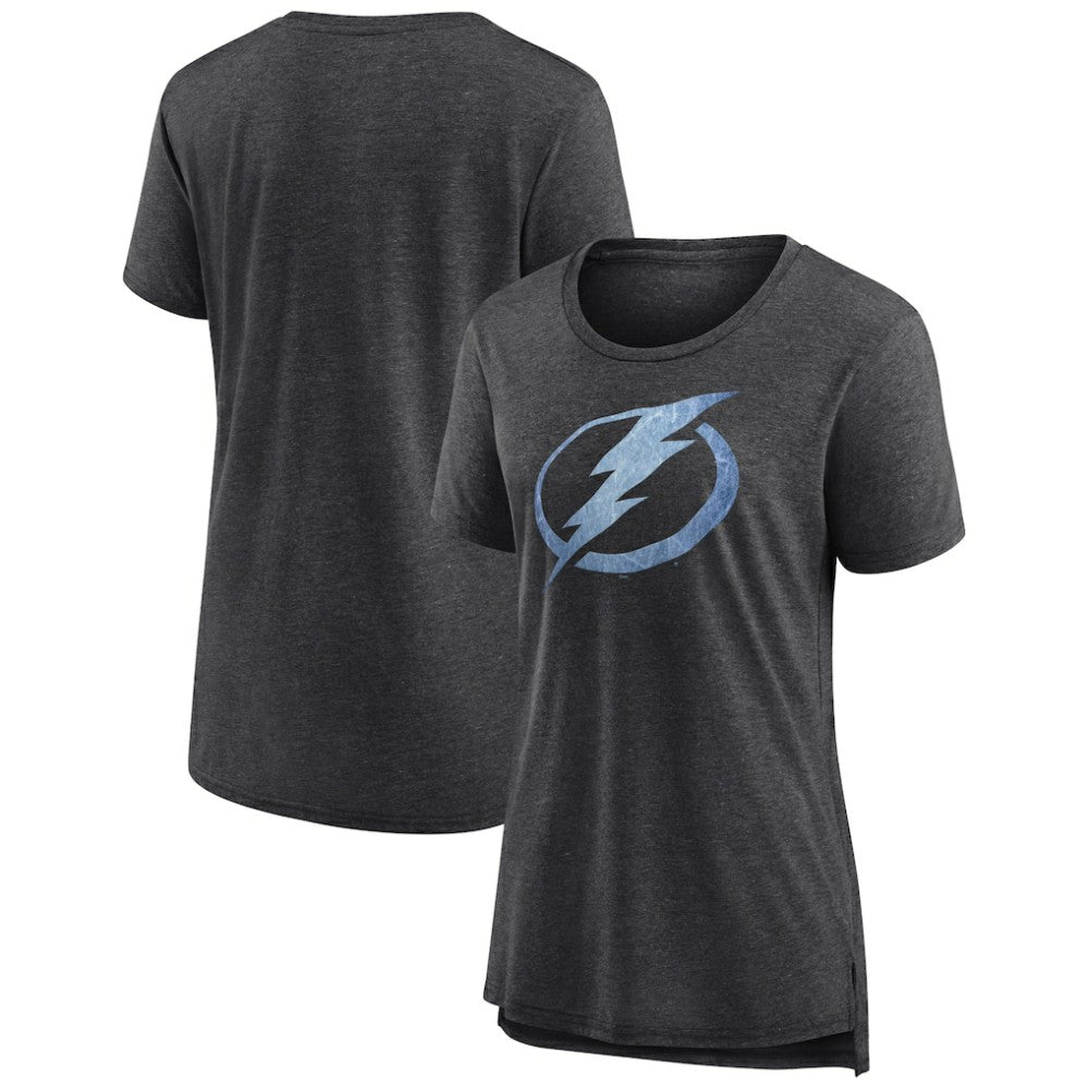 Tampa Bay Lightning Women's Pond Hockey Tri-Blend T-Shirt - Gray - NHL 202545572