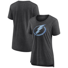 Tampa Bay Lightning Women's Pond Hockey Tri-Blend T-Shirt - Gray - NHL 202545572