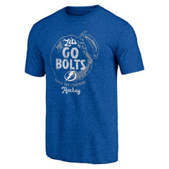 Tampa Bay Lightning Shoot to Score Tri-Blend T-Shirt - Blue - NHL 202545574