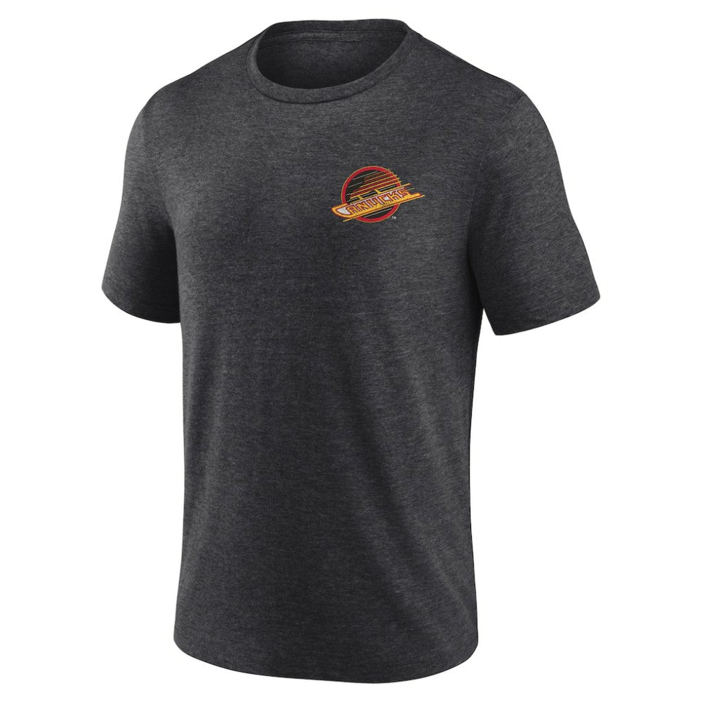 Vancouver Canucks Earnest Will Tri-Blend T-Shirt - Charcoal - NHL 202545586