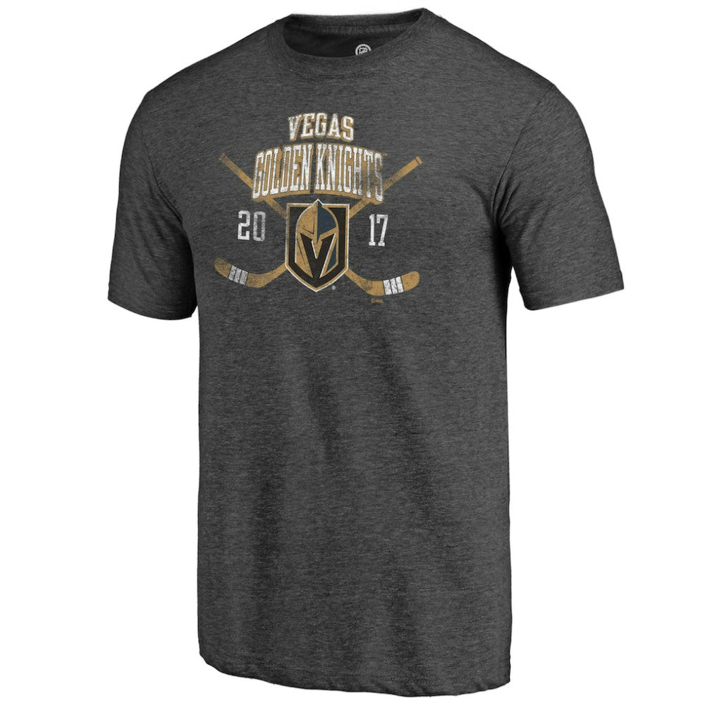 Vegas Golden Knights Line Shift Tri-Blend T-Shirt - Charcoal - NHL 202545588