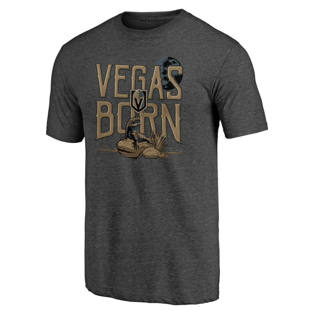 Vegas Golden Knights Shoot to Score Tri-Blend T-Shirt - Charcoal - NHL 202545589