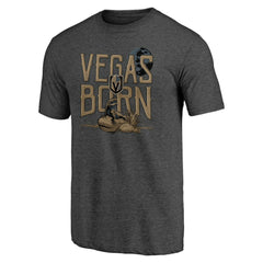 Vegas Golden Knights Shoot to Score Tri-Blend T-Shirt - Charcoal - NHL 202545589