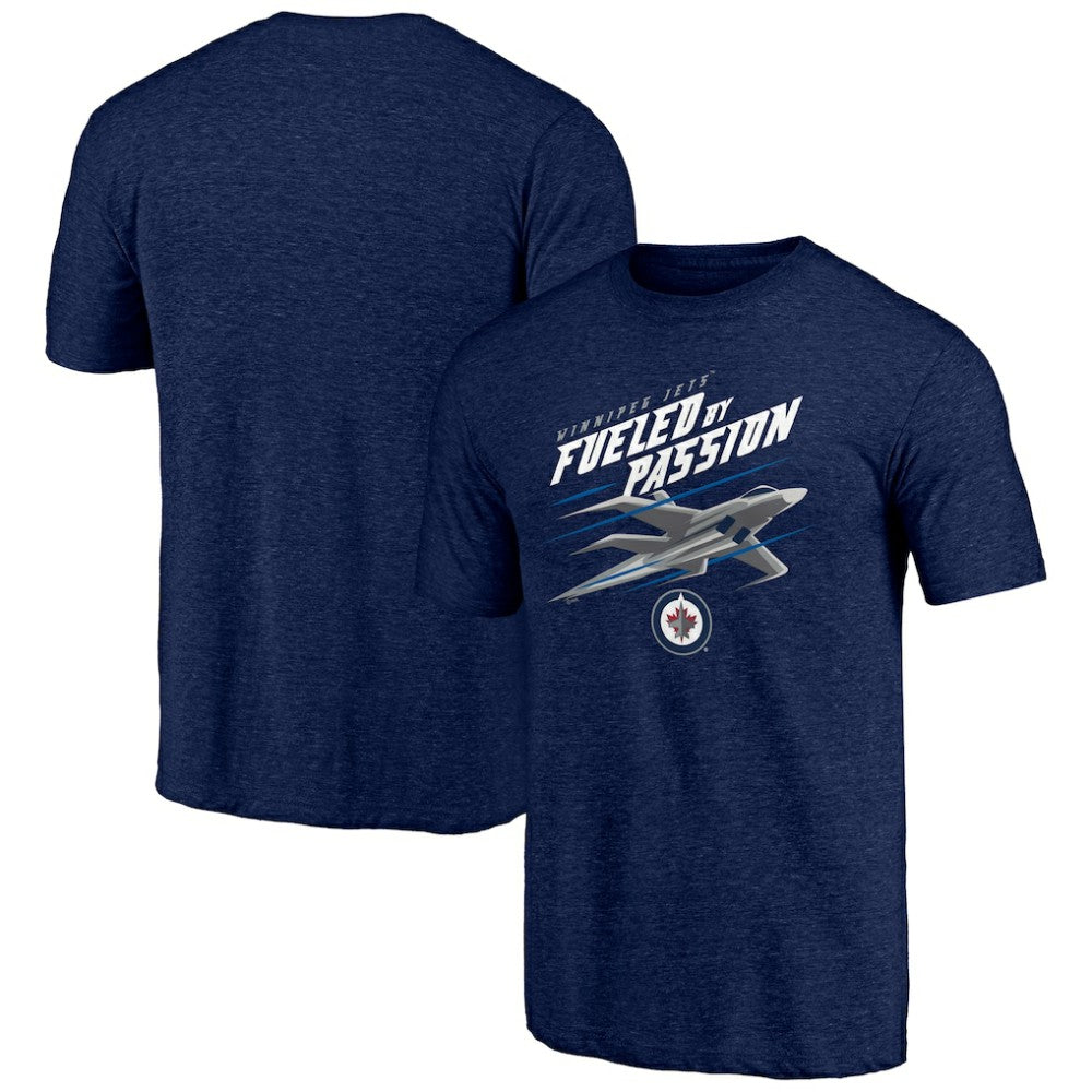 Winnipeg Jets Shoot to Score Tri-Blend T-Shirt - Navy - NHL 202545601