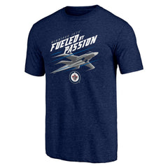Winnipeg Jets Shoot to Score Tri-Blend T-Shirt - Navy - NHL 202545601