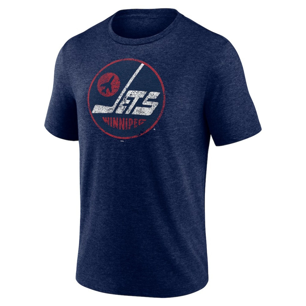 Winnipeg Jets Wheelhouse Tri-Blend T-Shirt - Navy - NHL 202545603