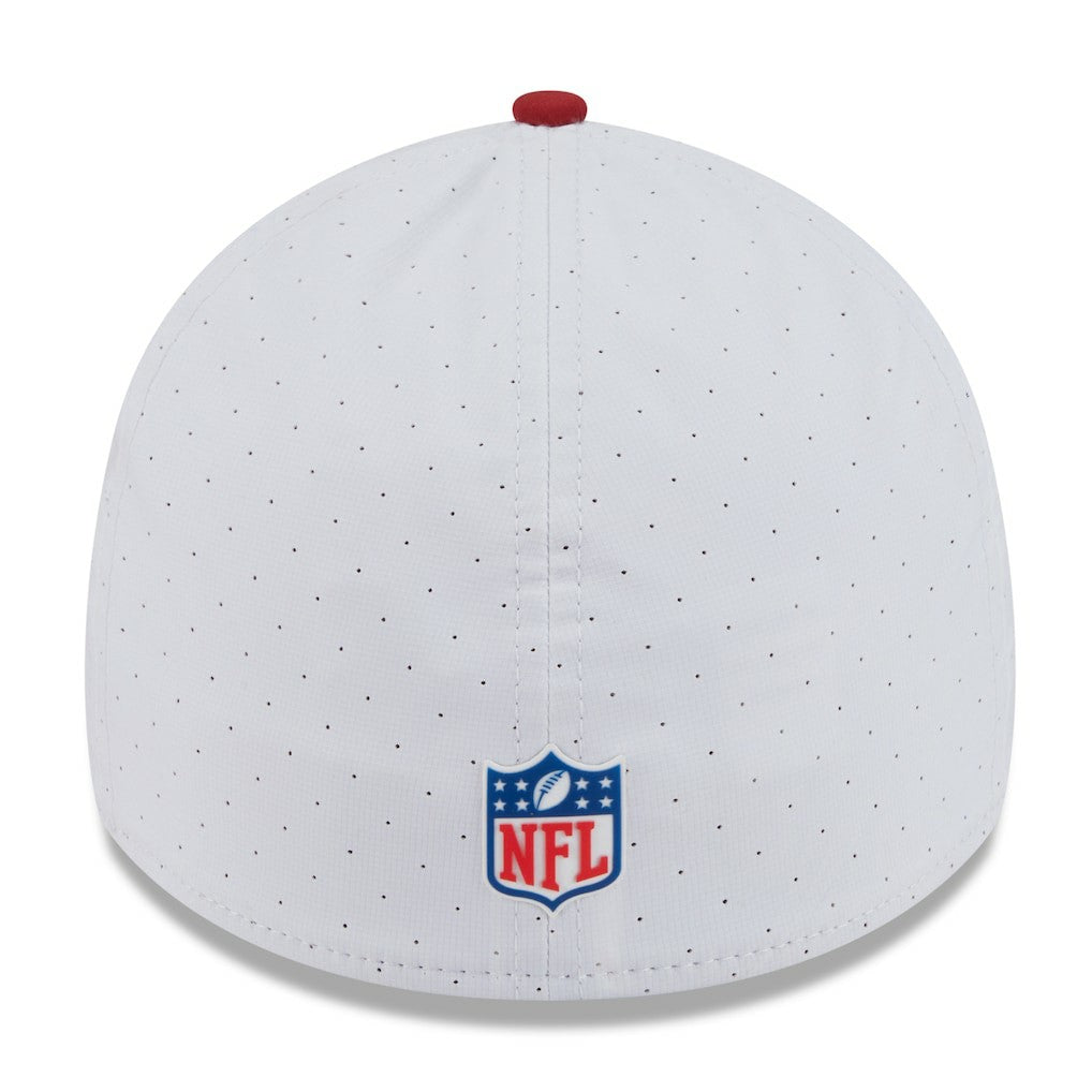 Arizona Cardinals New Era 2025 NFL Training Camp 39THIRTY Flex Hat White/Cardinal