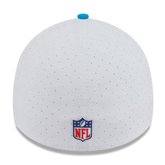 Carolina Panthers New Era 2025 NFL Training Camp 39THIRTY Flex Hat White/Blue