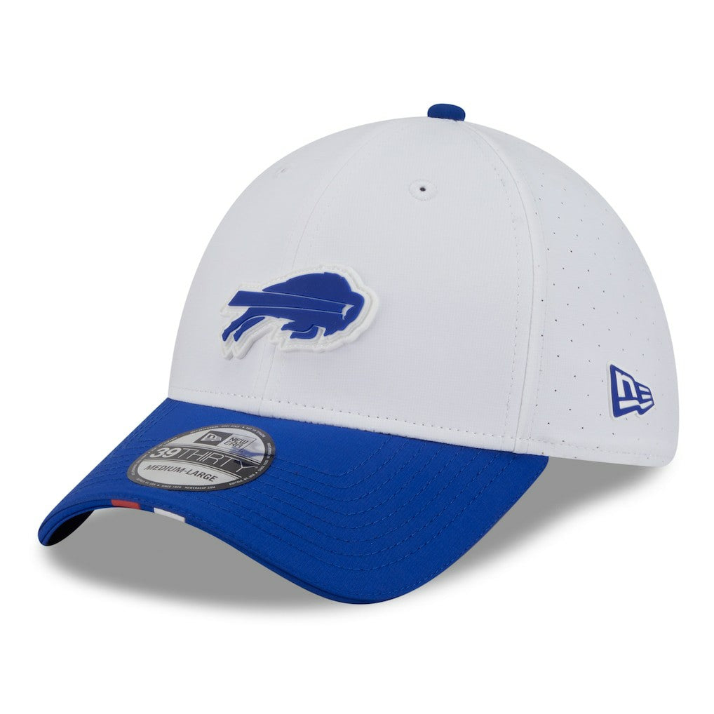 Buffalo Bills New Era 2025 NFL Training Camp 39THIRTY Flex Hat White/Royal