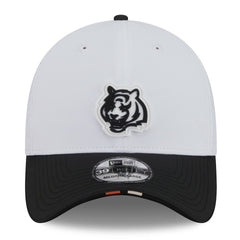 Cincinnati Bengals New Era 2025 NFL Training Camp 39THIRTY Flex Hat White/Black