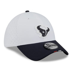Houston Texans New Era 2025 NFL Training Camp 39THIRTY Flex Hat White/Navy