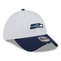 Seattle Seahawks New Era 2025 NFL Training Camp 39THIRTY Flex Hat White/College Navy