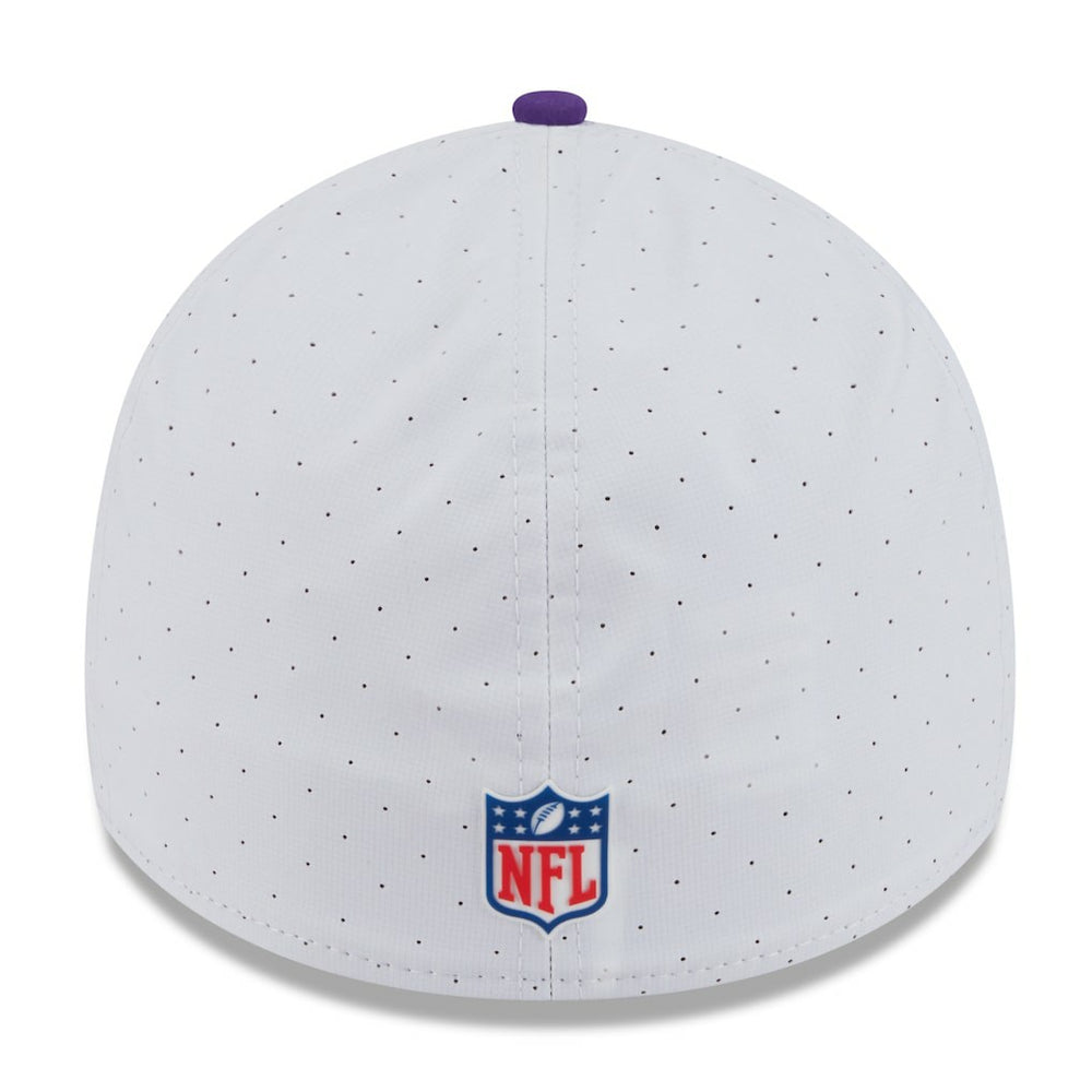 Minnesota Vikings New Era 2025 NFL Training Camp 39THIRTY Flex Hat White/Purple
