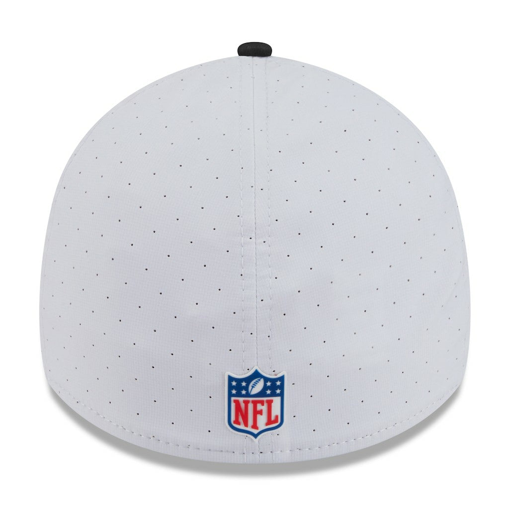 Las Vegas Raiders New Era 2025 NFL Training Camp 39THIRTY Flex Hat White/Black