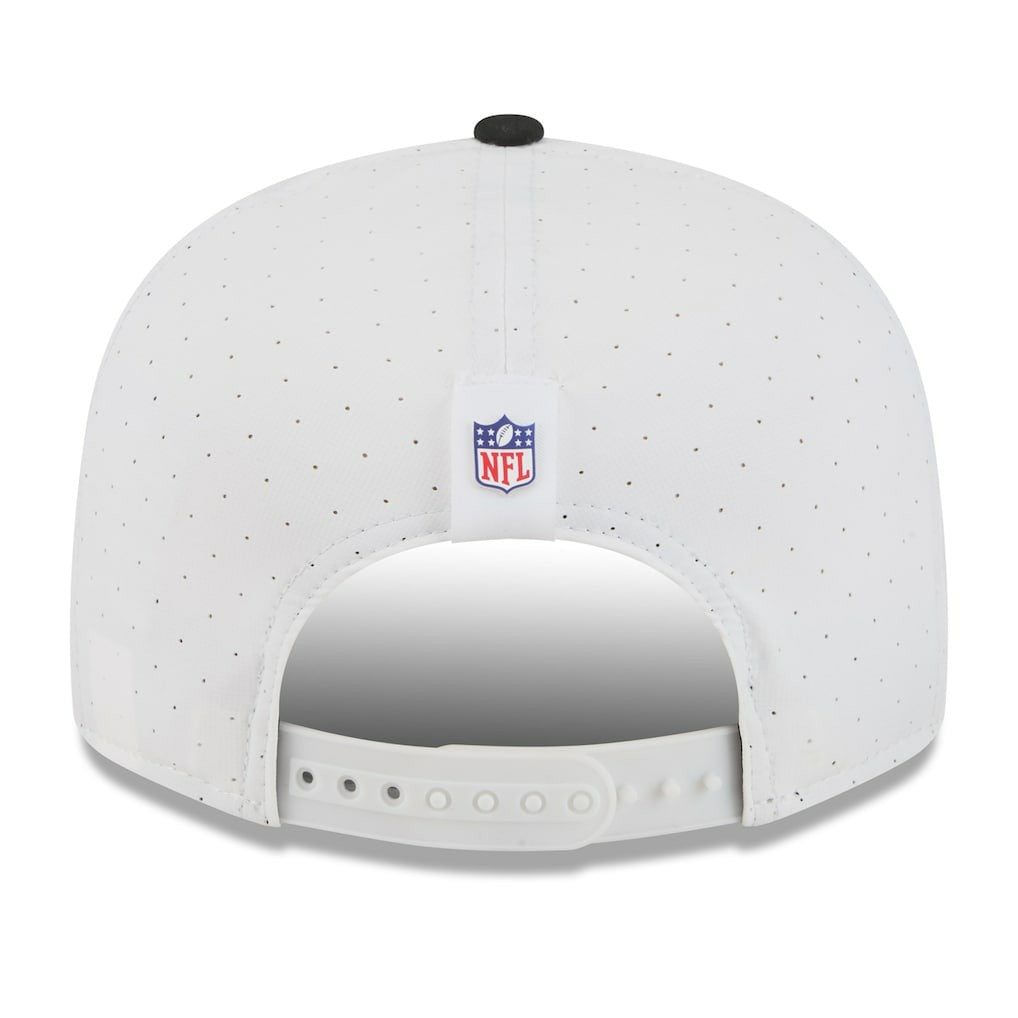 Jacksonville Jaguars New Era 2025 NFL Training Camp Split Panel 9FIFTY Snapback Hat White/Black