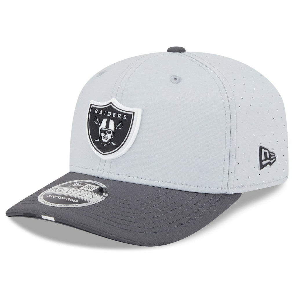 Las Vegas Raiders New Era 2025 NFL Training Camp 9SEVENTY Adjustable Hat Gray/Graphite