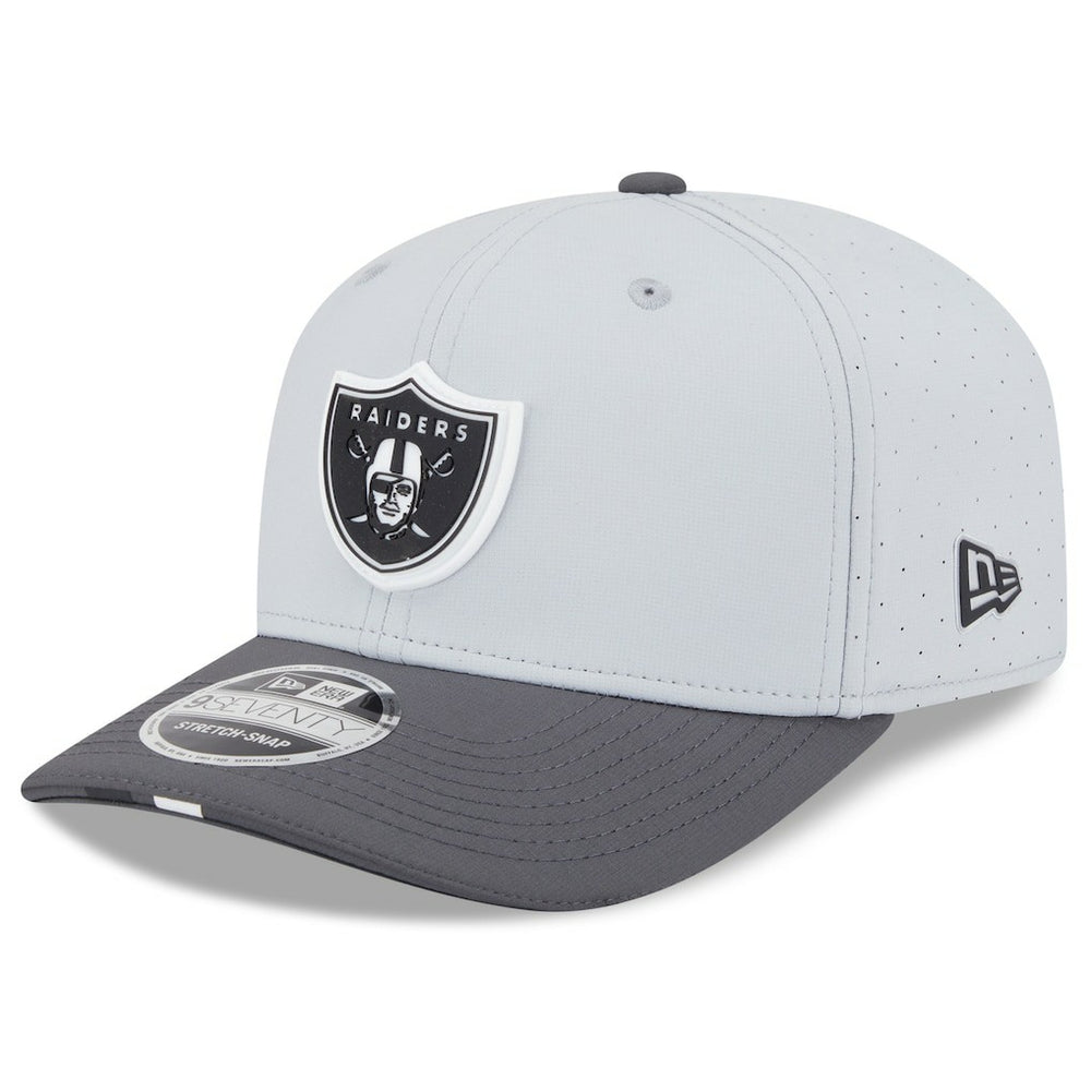 Las Vegas Raiders New Era 2025 NFL Training Camp 9SEVENTY Adjustable Hat Gray/Graphite