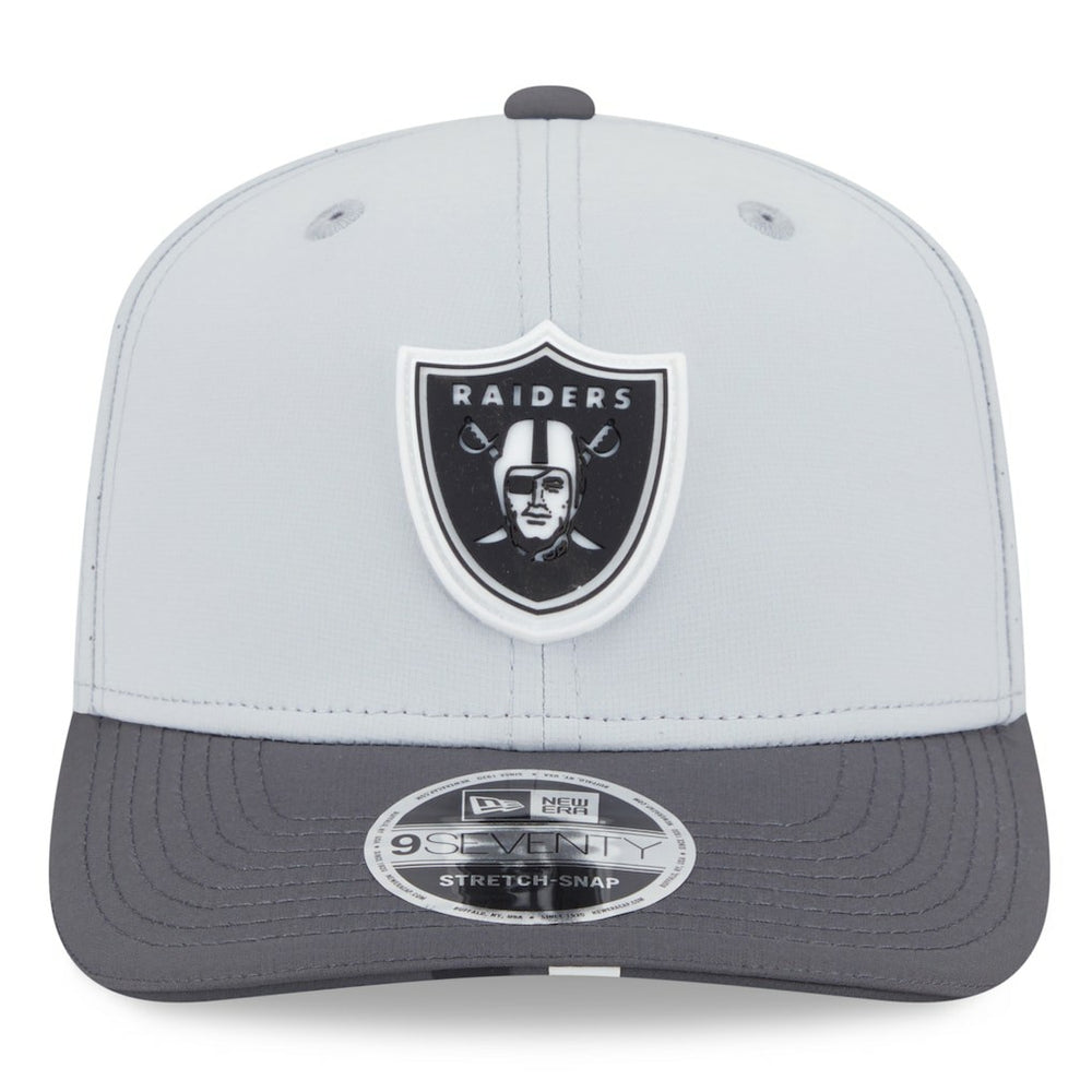 Las Vegas Raiders New Era 2025 NFL Training Camp 9SEVENTY Adjustable Hat Gray/Graphite