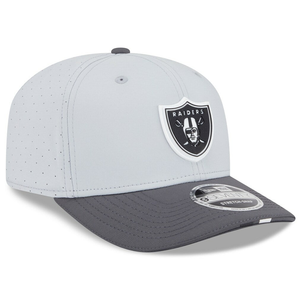 Las Vegas Raiders New Era 2025 NFL Training Camp 9SEVENTY Adjustable Hat Gray/Graphite